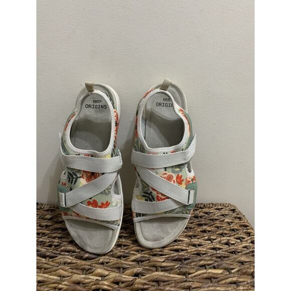 Earth Origens floral Sandals Hawaian summer party - Picture 1 of 9